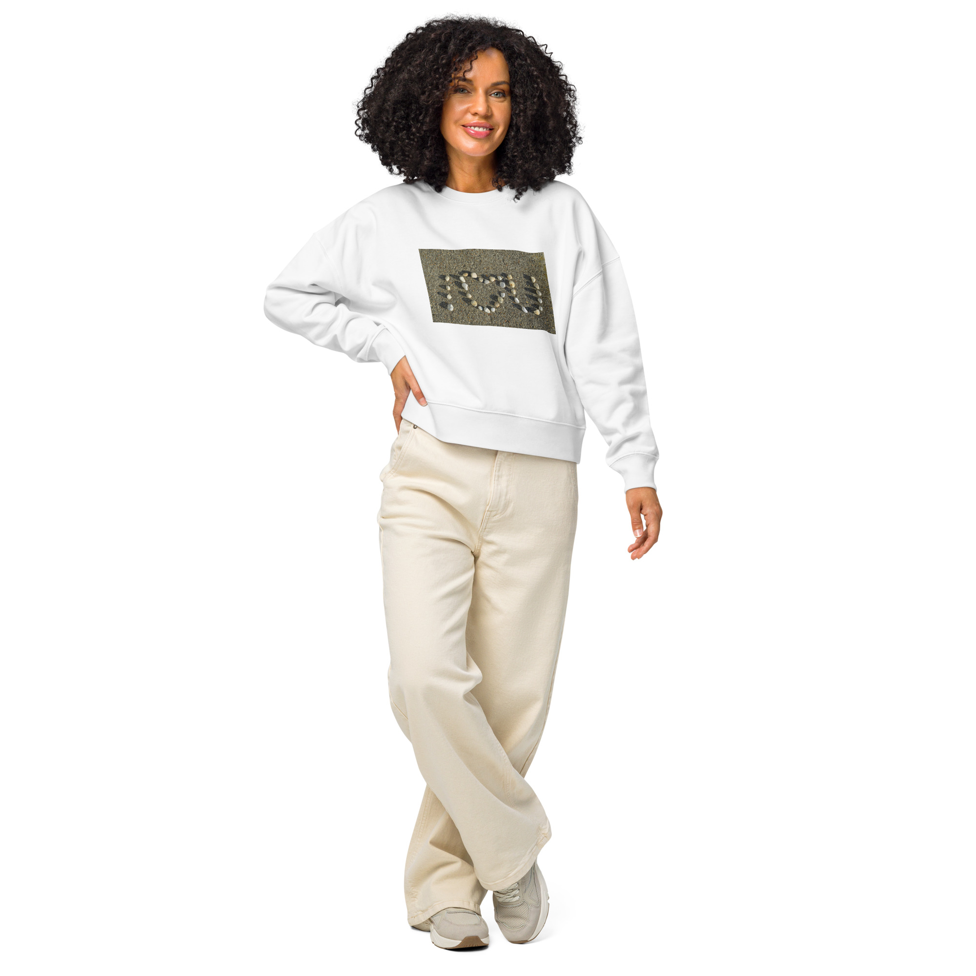 Women’s organic crew neck sweatshirt - Image 3